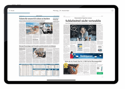 App - Ausgabe/Doppelansicht